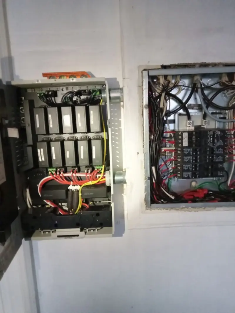 Electrical panel upgrade completed for Indoor Lighting Installation in Chisholm